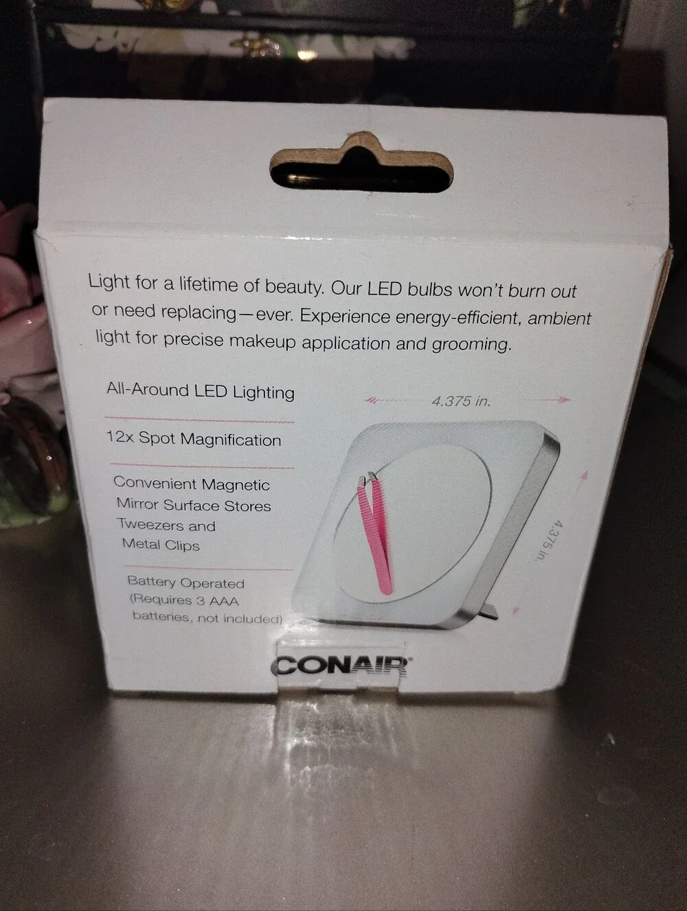 Conair Reflections Touchscreen Compact Mirror - Pink
